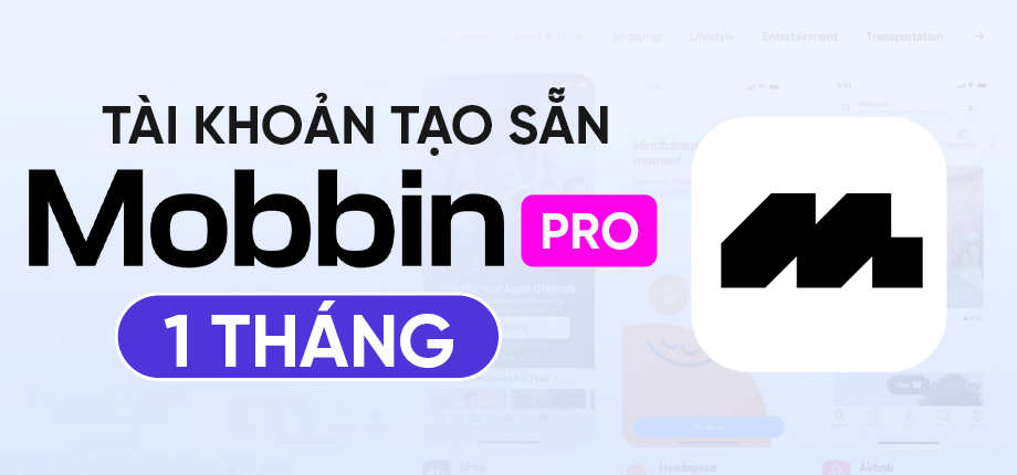 Mobbin Pro 1 Tháng - Tài khoản